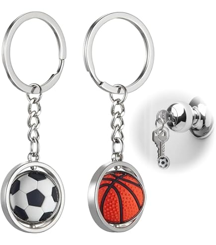 PATIKIL Portachiavi Canestro da Basket, Mini Carino Portachiavi