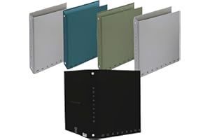 Pigna, Raccoglitore con anelli f.to A4 MONOCROMO PLUS, raccoglitori con anelli, organizzazione Documenti, Formato 27x32 cm., 5 pezzi