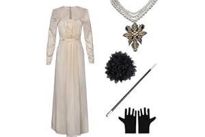 NUWIND Evil 8 Vampire Madam Alcina Dimitrescu Sukienka Kobieta Pani Cosplay Kostium Naszyjnik + Rękawiczki + Papieros + Gorset Stroje Garnitur Halloween Akcesoria karnawałowe Fancy Dress Party