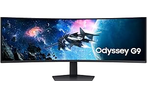 Samsung 49" Monitor Gaming Odyssey G9 Dual QHD, 5120x1440, 32:9, 2500:1, 1000R, 240 Hz, 1 ms, 360 CD/m², HDMI, FreeSync Premium Pro, Display HDR 1000, LS49CG954EUXEN