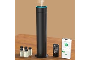 Set per Diffusore di Oli Essenziali Senza Acqua, ShinePick Aromadiffusore Smart Senza Acqua con Controllo APP, Diffusore di Aromi Elettrico Casa Ufficio Aromaterapia Diffusore con 5 Oli Essenziali