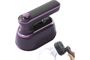 Mini Fer à Repasser Voyage, Fvobzxg 1000W Fer à Repasser de Voyage Portable, 180 Degrés Pliable Mini Fer à Vapeur, Rapide 20s, Machine à Repasser pour Voyage à Domicile