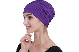 Alnorm Coiffes de Chimio en Viscose de Bambou Couvre-Chef pour la Perte de Cheveux des Femmes en Chimio