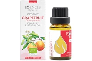 ‎ESSENCES BULGARIA Essences Bulgaria Bio-Grapefruit Ätherisches Öl 15ml | Citrus paradisi | 100% Naturrein | Unverdünnt | Therapeutischer Grad | Aromatherapie | Kosmetik | Tierversuchsfrei | Gentechnikfrei | Vegan