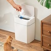 Porsima 4147 Hareket Sens&ouml;rl&uuml; Sessiz Kapatma &Ccedil;&ouml;p Kutusu Banyo Mutfak &Ccedil;&ouml;p Kovası Kapaklı Banyo &Ccedil;&ouml;p Kovası