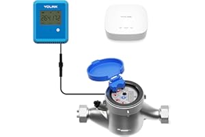 YoLink FlowSmart NSF Water Meter, Smart Water Usage Monitor and Water Leak Detection: 0.5 Inch Advanced Smart Home Water Meter, Hub Included