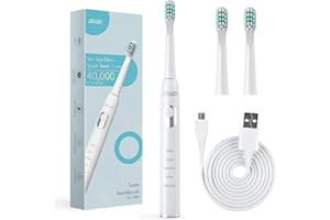 SEAGO SG-2303 biała soniczna szczoteczka do zębów, bateria 700 mAh, 5 trybów, 3 końcówki