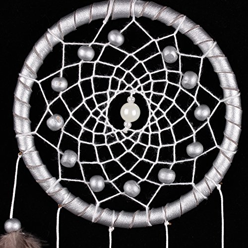 Demiawaking Schön Handwerk Dream Catcher Traumfänger mit Federn fuer Haus Schlafzimmer, Garten, Fenster, Wand ,Auto usw. Hängende Dekoration,und als Geschenk - 5