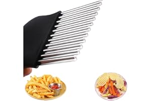 BESSIKON® affettatrice di verdure patatine fritte taglierina ondulata in acciaio inox patatine fritte patatine fritte coltello ondulato per verdure insalata di frutta patata ondulata coltello taglio