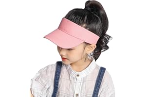 INOGIH Kids Visor Sun Hat Adjustable Athletic Sports Hat 6 to 12 Years Old