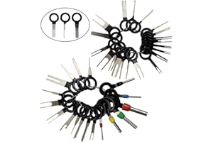 GTIWUNG 38 Pezzi Strumenti di Rimozione Terminale, Car Electrical Wiring Crimp Connettore Pin Extractor Kit per Auto Elettrico Connettore A Crimpare