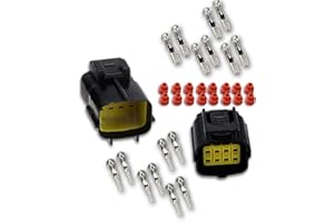 LE PALAIS DU BRICBRAC Kit Connecteur électrique 1/2/3/./16 Voies- 12V étanche- Automobile Moto Bateau (8 Voies)