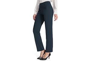 MOVE BEYOND Pantalones y Pantalones Piratas de Yoga Bootcut para Mujer con 4 Bolsillos Pantalón Corte de Bota de Cintura Alta para Vestir Pilates Fitness Entrenamiento