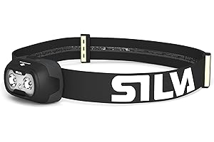 Silva Head Torch Battery Powered - Rechargeable USB-C - Seek 450-70 Grams - 450 Lumen Head Lamp - 3 Brightness Levels - White and Red LEDs - Battery Indicator - for Outdoor, Running & Everyday Use