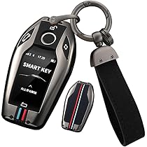 Autosleutelhoes Voor BMW i4 G26 2021-2023, Sleuteletui Autosleutel Beschermer Draagbare Leer Autosleuteletui Beschermhoes Sleutelhoes Auto Accessoires,C-3