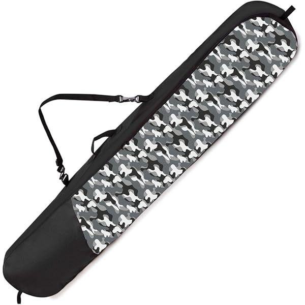 Sac De Transport Snowboard Black Crevice - 160x20x20 Cm | Poche Extérieure Et Bandoulière | Robustesse 600D