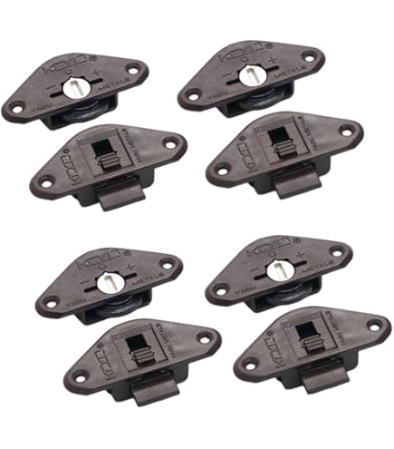 Guide Per Ante Scorrevoli - 4 Pezzi Da 1 Metro In Plastica Beige - Ruote Rulli Per Armadi E Porte - Foto 10