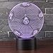 Produktbild 3D Optische Illusions-Lampen NHsunray LED 7 Farben Touch-Schalter Ändern Nachtlicht Für Schlafzimmer Home Decoration Hochzeit Geburtstag Weihnachten Valentine Geschenk Romantische Atmosphäre (Real Madrid Fußball)