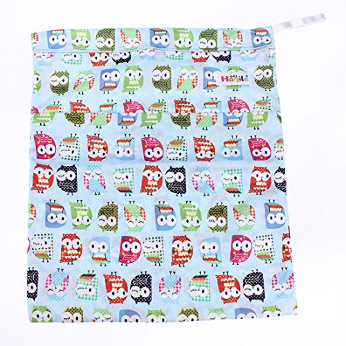 Baby Waterproof Zipper Bag Washable Reusable Baby Cloth Diaper Bag