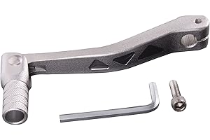 GOOFIT CNC Silver Motorbike Hebel Schalthebel Aluminum Folding Gear with tools Ersatz für TTR 50cc 160cc CQR250 CRF50 70 Most Dirt PitBikes ATV UTV