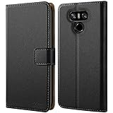 Coque LG G6, HOOMIL Housse en Cuir Premium Flip Case Portefeuille Etui Coque pour LG G6 (H3171, Noir)