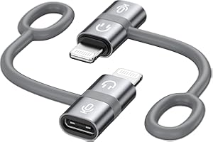 RAVIAD Adaptador de Micrófono USB C a Lightning (2Pack), Adaptador Lightning Macho a USB C Hembra para Micrófono Lavalier Inalámbrico para iPhone, No para Auriculares y Datos