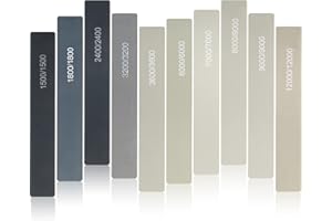 HONOSON 20 Pièces Bâtons de Ponçage Bâtons de Polissage pour Modèles en Plastique Accessoire d'Outils de Ponçage du Métal et du Bois Assortis pour Professionnels du Modélisme (Note Élevée de Grain)