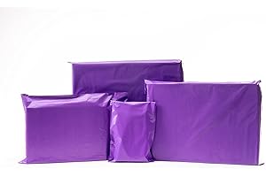 ODL PACKAGING 100 Mixed Coloured Plastic Mailing Mail Post Postage Bags (Purple)