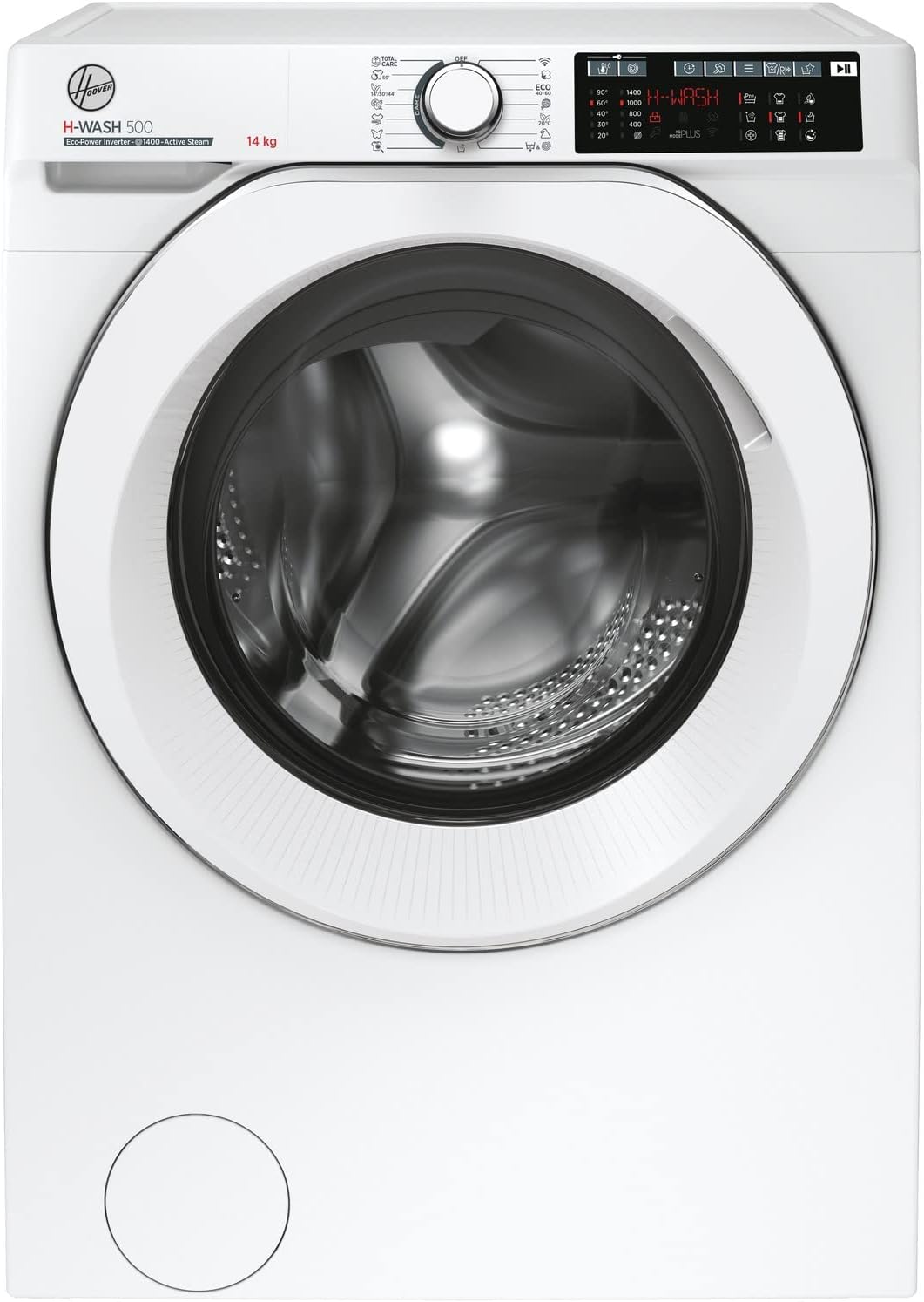 Hoover H-WASH 500 14kg Freestanding Washing Machine, 1400 RPM, A Rated, ECO‑Power Inverter Motor, hOn App, 60 Programmes, Care Dose, Power Care System, White, 60x67x85 cm ‑ HW 414AMC/1-80