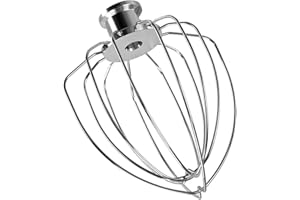 MMOBIEL 6 Tête de fouet de rechange en acier inoxydable. Compatible avec KitchenAid K45, KSM15, KSM110, KSM103, KSM75, KN15, et KSM90 Stand Mixer