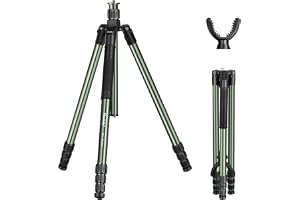 Manbily MA-284GL aluminiumstativ med 360° V U-formade huvudpinnar skytte, 185 cm max. belastning 10 kg, 3/8 tums skruv, för D