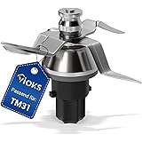 VIOKS Lama per Vorwerk Thermomix TM31 Robot da Cucina Lama per Impastare Lama TM31 Acciaio Inox Ultra Affilato Vorwerk Thermo