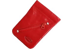 GoBago Branco Leder Schlüsseltasche Schlüsseletui Rindleder Schlüsselmappe Schlüssel Etui (Rot)