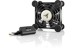 AC Infinity MULTIFAN S1, tyst 80 mm USB-fläkt, UL-certifierad för mottagare DVR Playstation Xbox datorskåp kylning