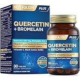 Nutraxin Quercetin + Bromelain 30 Tablet &ndash; C Vitamini, &Ccedil;&ouml;rek Otu ve Isırgan Otu İ&ccedil;erikli Bağışıklık Destekleyici Takviye
