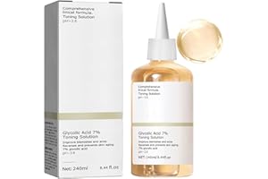 HERBENJOY Glycolic Acid 7% Toning Resurfacing Solution,240ml Glycolic Acid Toning Solution Hydrating Skincare Serum, Exfoliate, Brighten,Blemishes,Acne, and Rejuvenate Moisturize & Strengthen Your Skin