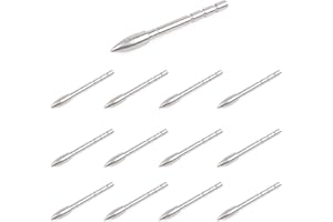 ELONG OUTDOOR 12 Stück Bogenschießen Pfeilspitzen Einsetzen Jagdspitzen 85 Grain 100 Grain 125 Grain für ID 4,2mm Carbon Pfeile Pfeilschaft