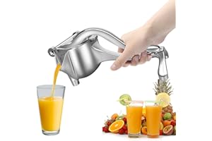 KUIRUNRX® Presse Agrumes Manuel, Extracteur de Jus à Levier en Aluminium, Presse Agrume avec Poignée Ergonomique, Utilisé pour Presser Le Jus de Citron, Le Jus d'Orange