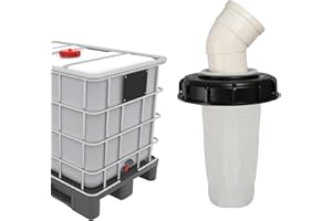 AOROPS IBC filtr pokrywy, 163 mm, IBC, nylonowy filtr wody deszczowej, zmywalny, z pokrywką, akcesoria do zbiornika IBC, pokrywa z filtrem do zbiornika na wodę deszczową IBC, DN 150