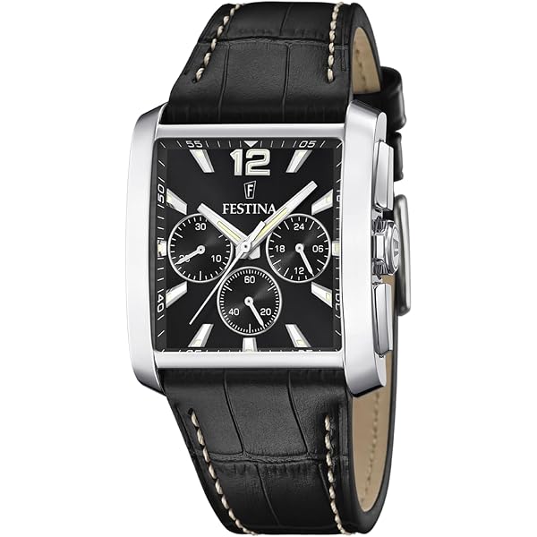 Festina Orologio Uomo Cronografo F20692/1 - Acciaio E Pelle - 10 Bar