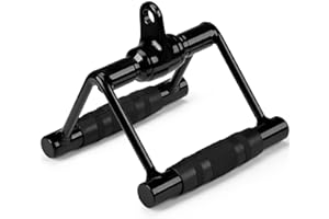 Yes4All Accesorio de cable con mango de fila en D doble, mango en D único para entrenamiento de pesas, accesorios de máquina de cable para gimnasio en casa