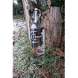 Flasche mit Om Zeichen und Kornkreis Symbol