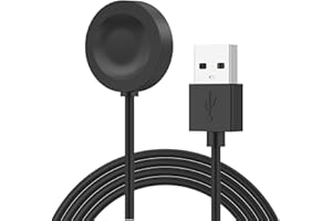 MOHLYTHRIX Charger Cable for HUAWEI WATCH GT 5/GT 5 Pro/GT4/GT3/GT3 Pro/GT3 SE, FIT 4/FIT 4 Pro, Watch 5/4/4 Pro/D2/D/Ultimate/Buds, Magnetic Wireless Charging Dock USB Cord, Black, 100cm