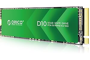ORICO SSD M.2 NVMe 128GB, Flash NAND TLC, 1700MB/s SSD PCIe 3.0 M2 2280, Unità Interna a Stato Solido Compatibile con Computer Portatile Desktop - D10