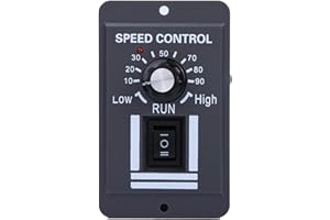 aqxreight - Contrôleur P-W-M de vitesse de moteur CC, 12-60V CC 40A P-W-M Régulation de vitesse réglable Contrôleur de vitesse de moteur de brosse CC Interrupteur d'inversion