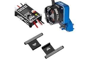 Cymwer 2204 2400KV Brushless Outrunner Motor with Transmission and 30A Brushless ESC for SCX24 RC Crawler Axial 1/24 RC Car Truck