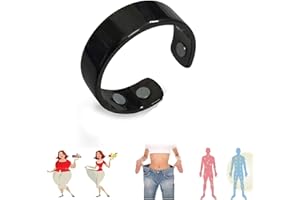 KOLARMO Olux Ring 1ST Gen,Olux Magnetic Ring,Lymphatic Drainage Therapeutic Magnetic Ring,Acupressure Magnetisc Ring Olux Rings (Black)