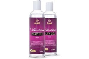 Vibratissimo Play Gel med 2x250 ml I Hudvänligt glidmedel I Vattenbaserade glidmedel I Smörjgel lämpligt för silikonleksaker & latexkondomer I vattenbaserad smörjning