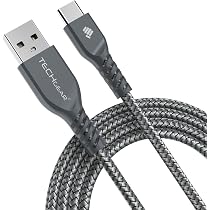 TECHGEAR USB-C Auf USB-A Kabel 30 Cm – Nylon Geflochten, Bis 3A – Für IPad Pro/Air, Samsung, Huawei, MacBook & Mehr