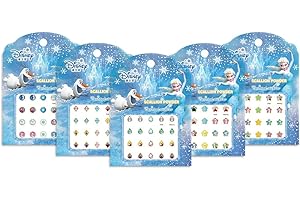 FRESHOER Klebeohrringe Selbstklebende Kinder Mädchen Ohrringe Sticker Earrings(5 Blätter)